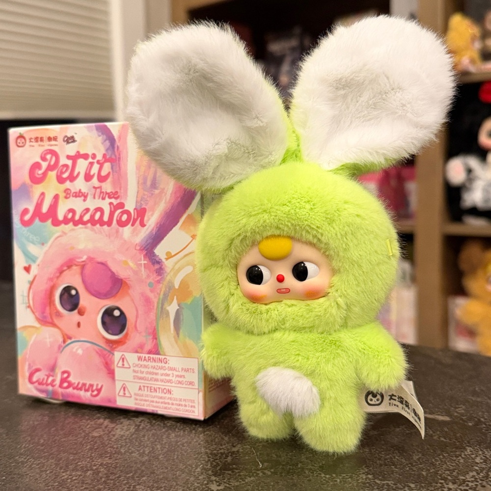 Baby Three Petit Macaron Cute Bunny Plush Pendant - Picture 6 of 16
